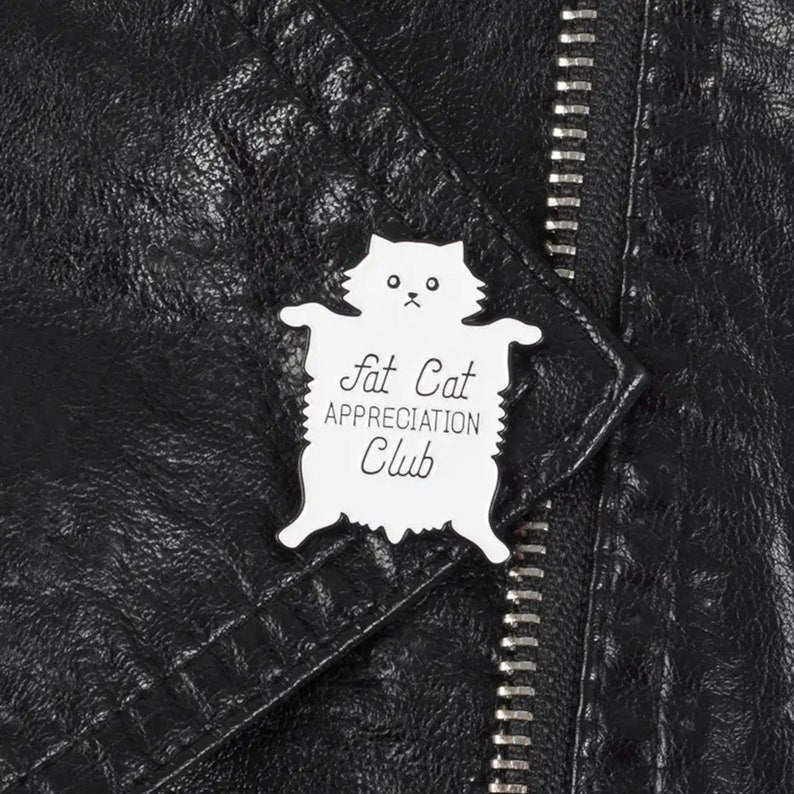 Fat Cat Pin Badge